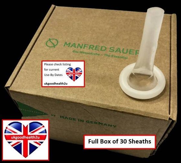 Manfred Sauer self adhesive p.sure Urinary Sheath 30mm diameter FULL BOX of 30
