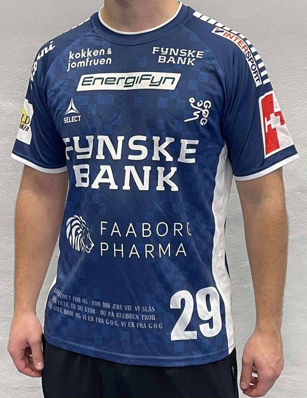 Hjalte Lykke Udebanetrøje (nr 29) - str L