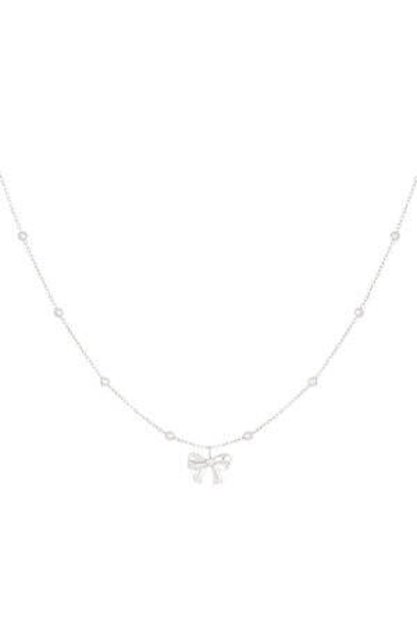 Ketting met strikje en bolletjes