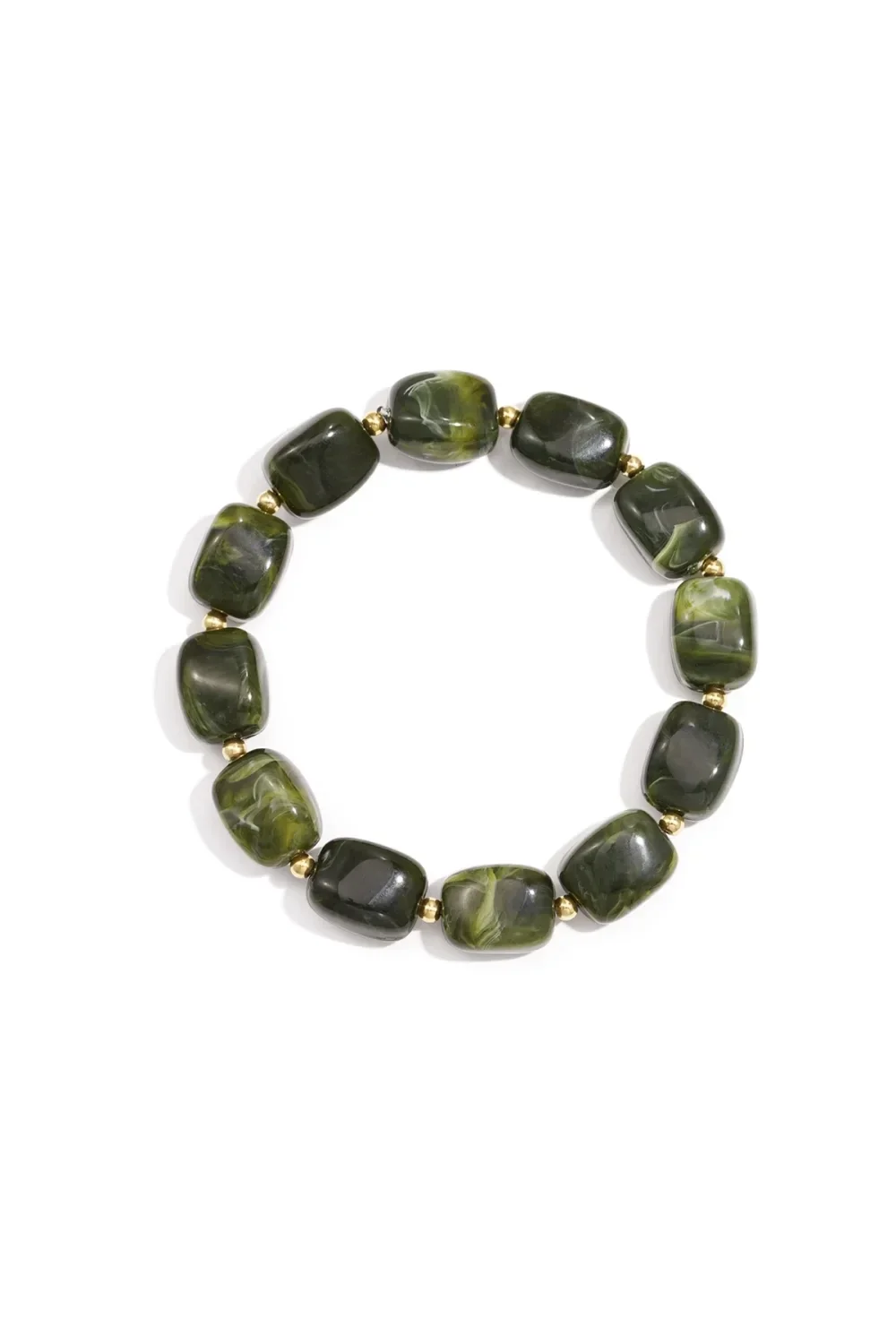 Armband met acryl kralen groen
