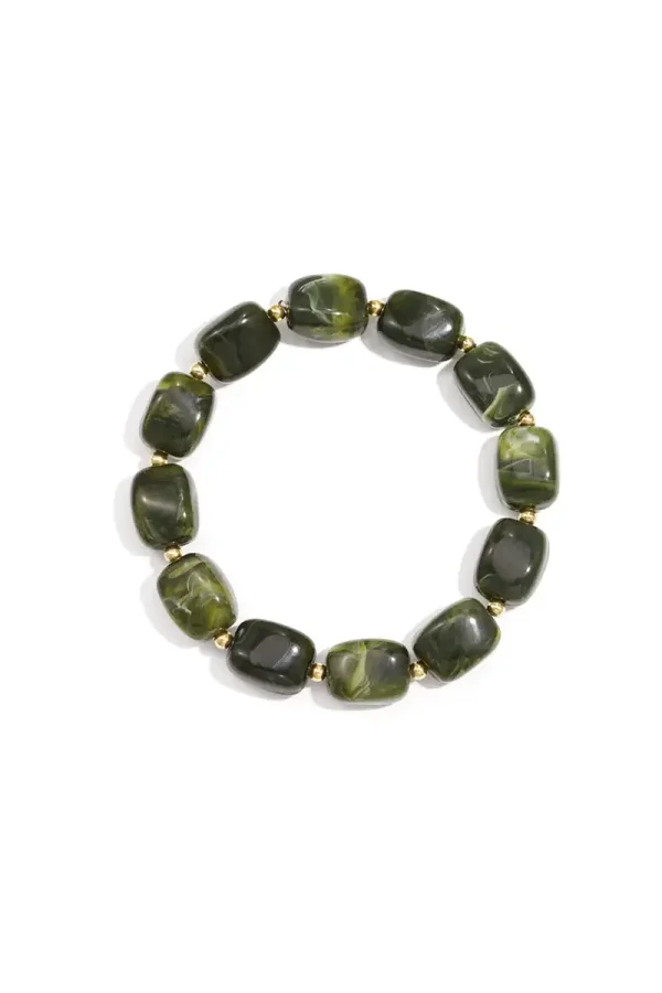 Armband met acryl kralen groen