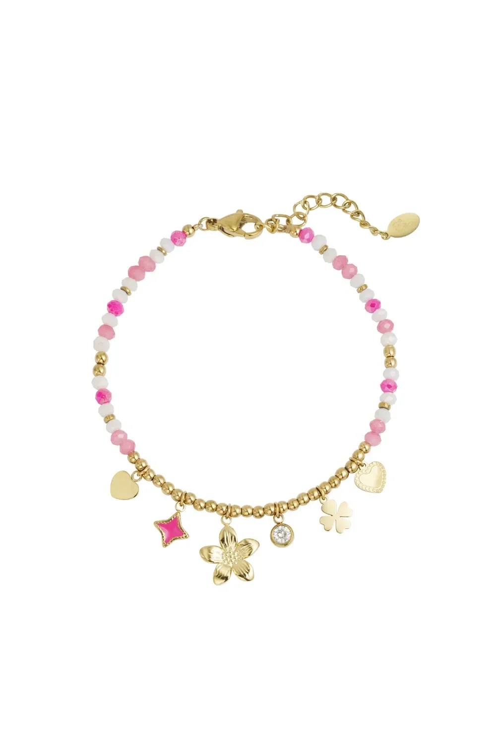 Kleurrijke armband met bedels