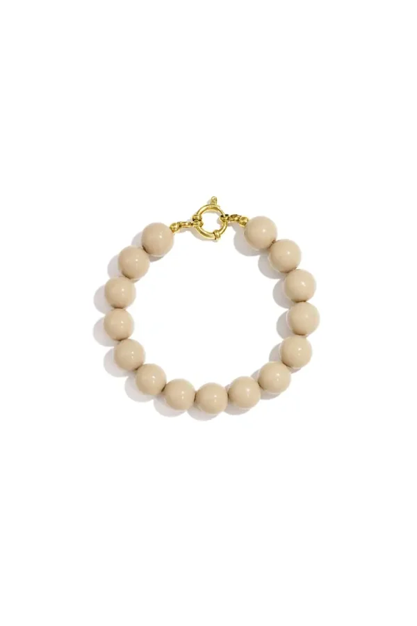 Kralenarmband beige