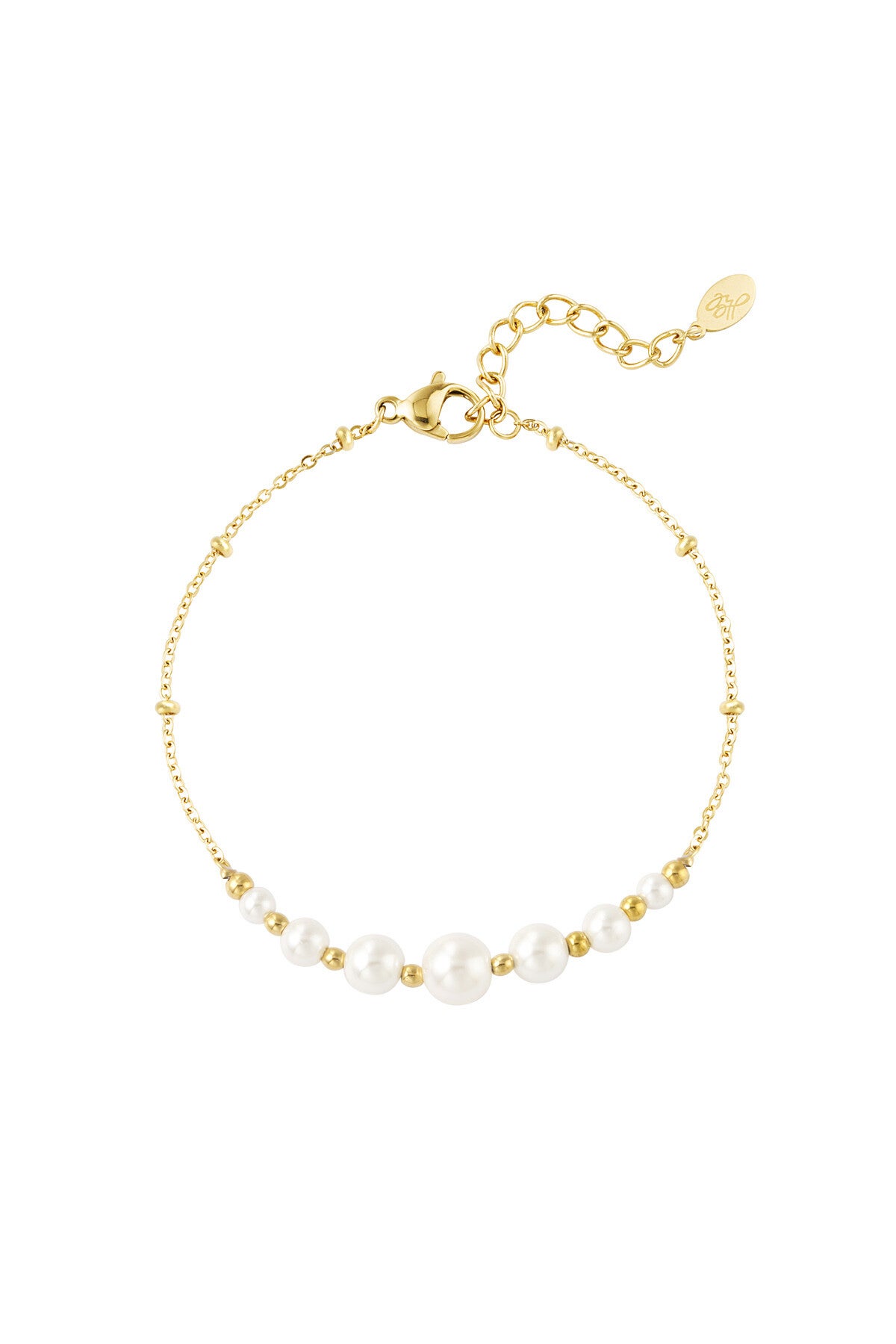 Armband parel party goud