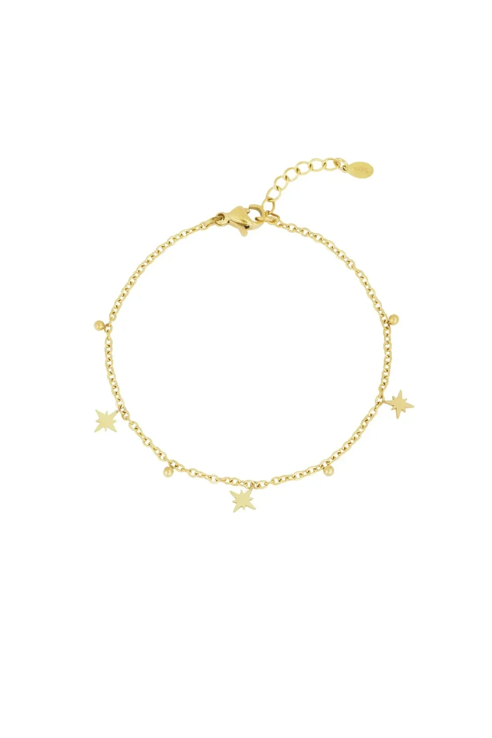 Sterretjes armband goud