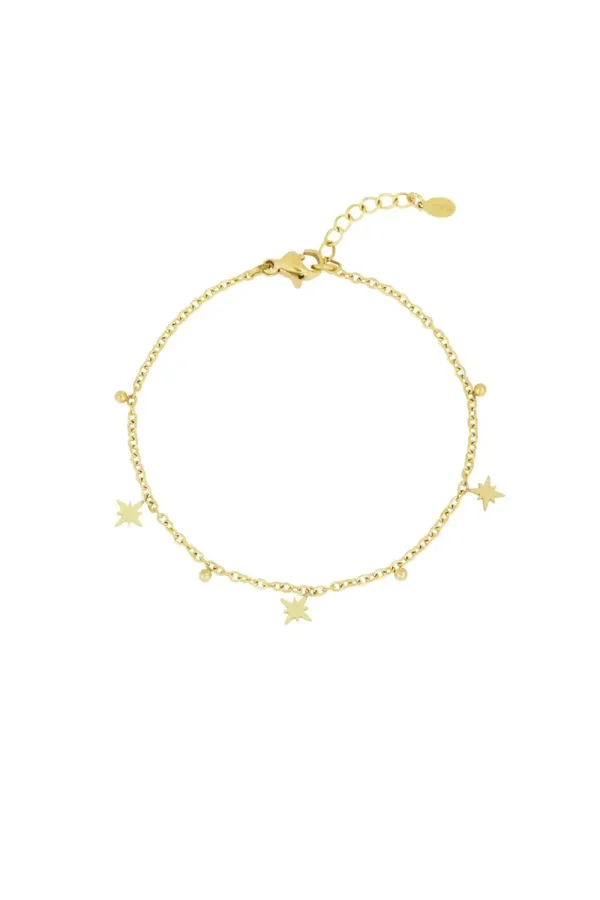 Sterretjes armband goud