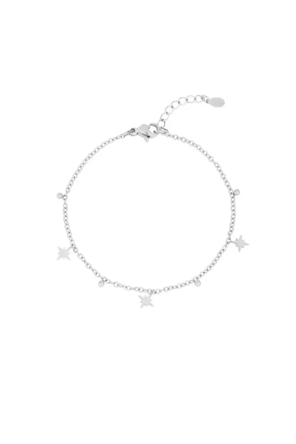Sterretjes armband zilver