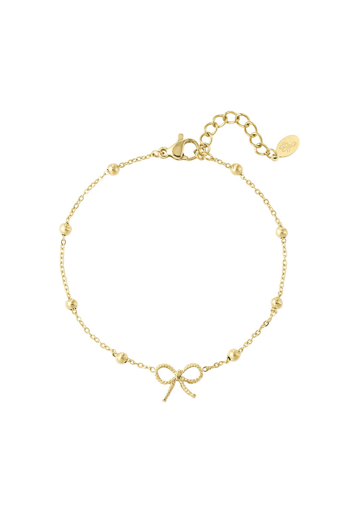 Armband met strikje goud