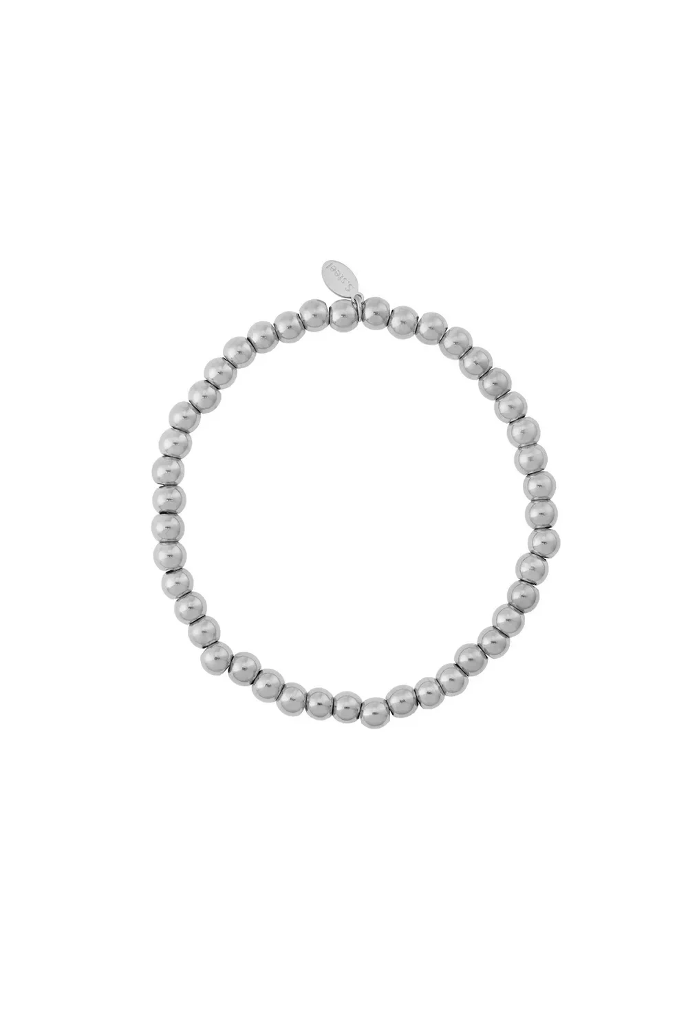Kralenarmband zilver