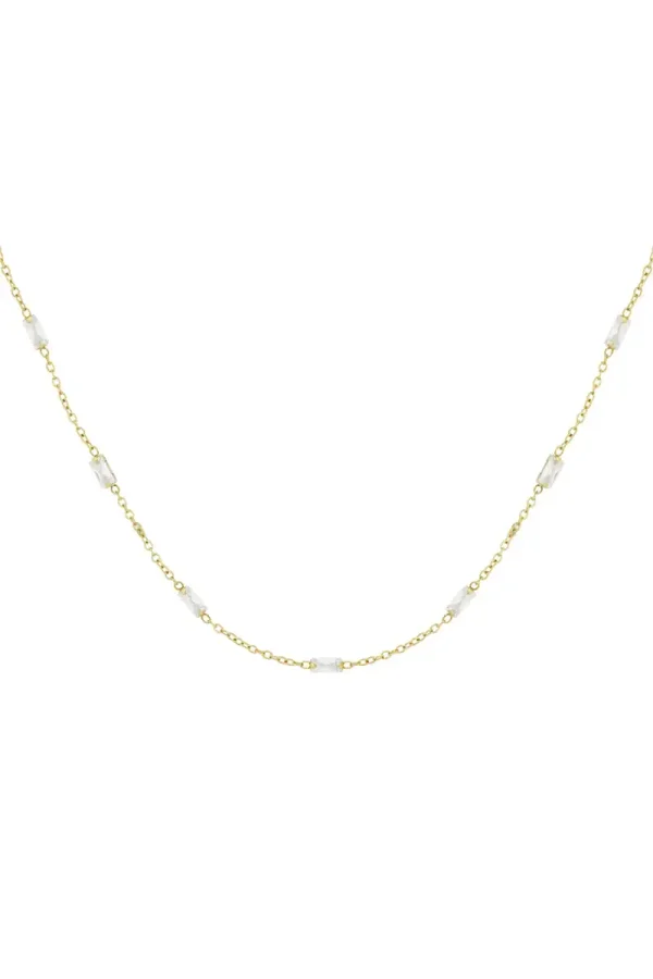 Diamond glow ketting goud