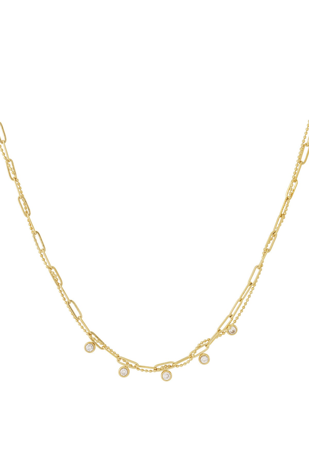 Fonkelende ketting goud