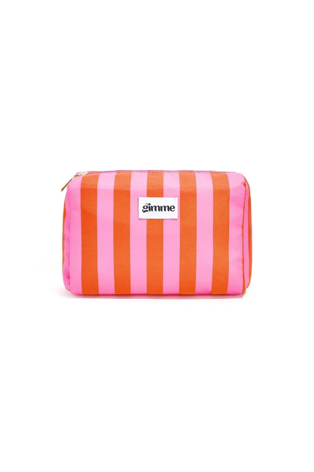 Make-up tas roze/oranje strepen