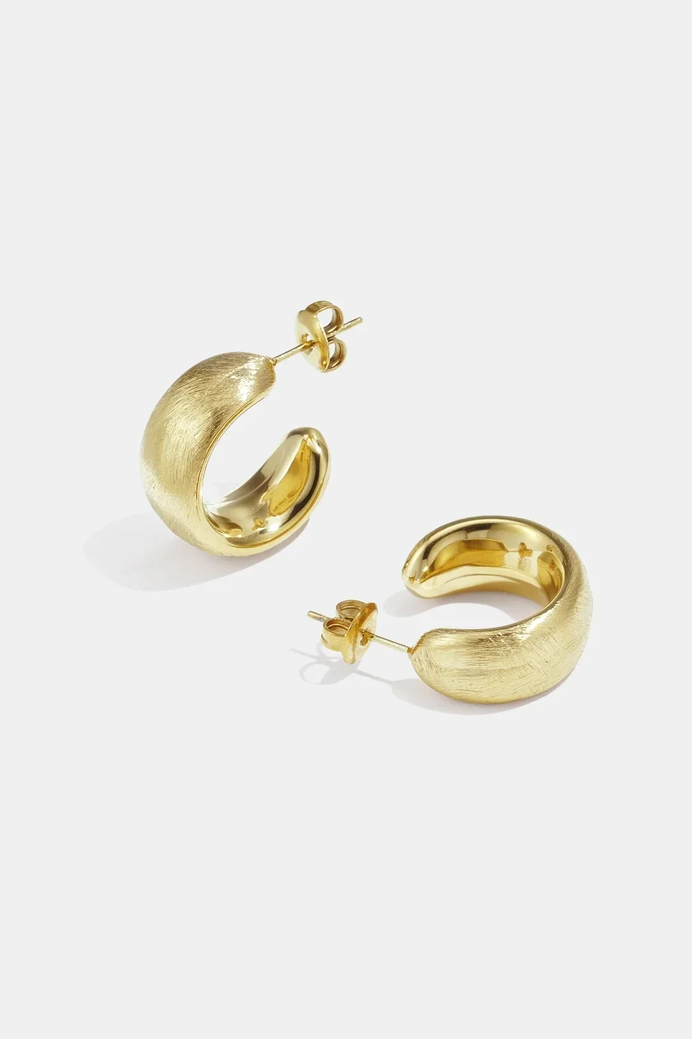 Hoop oorbellen goud