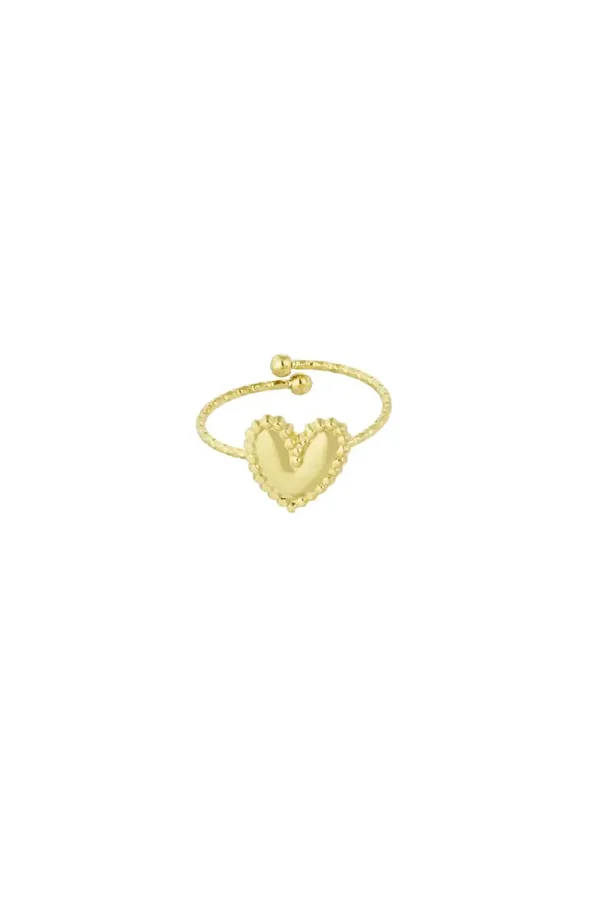 Hartjes ring goud