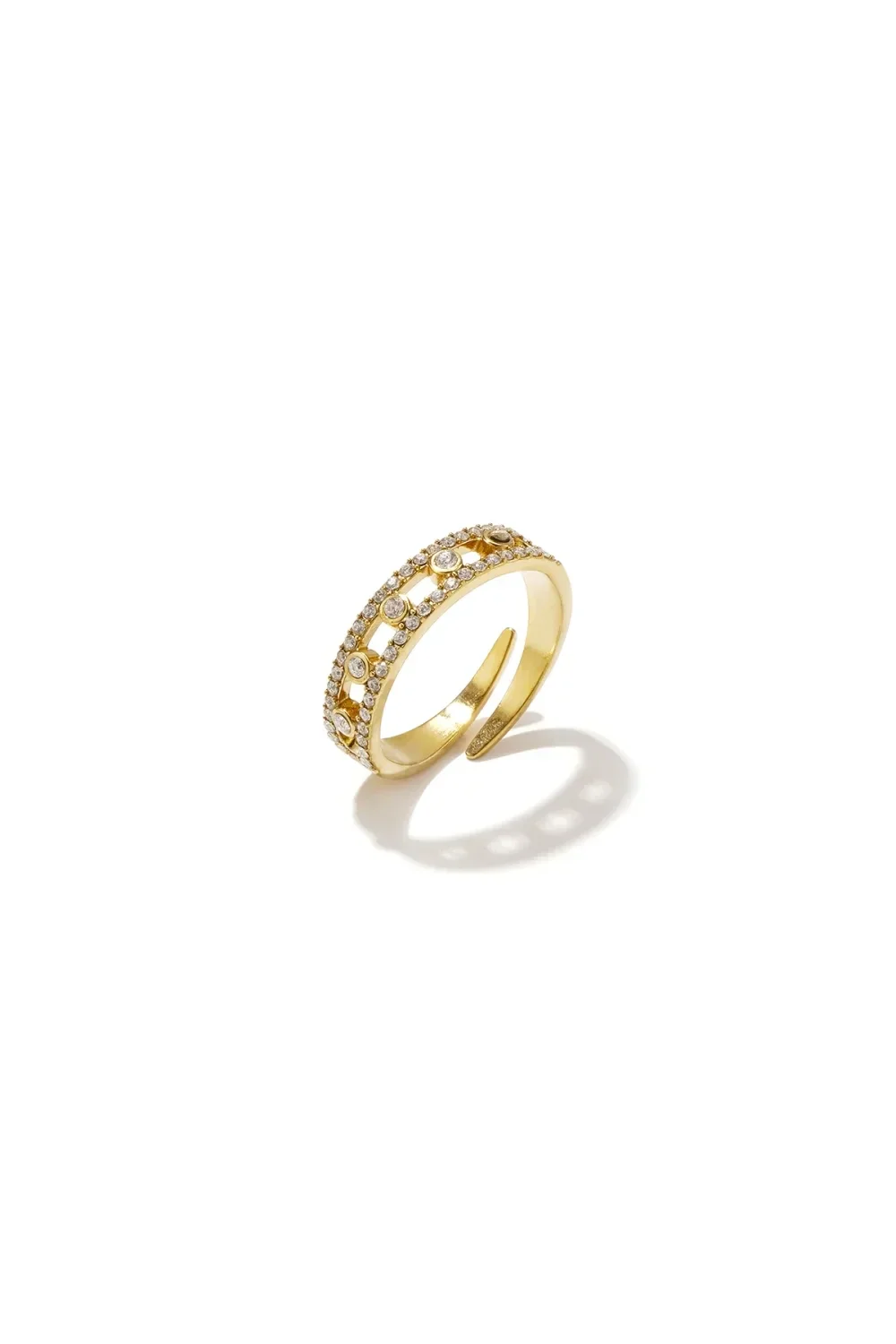 Ring steentjes goud