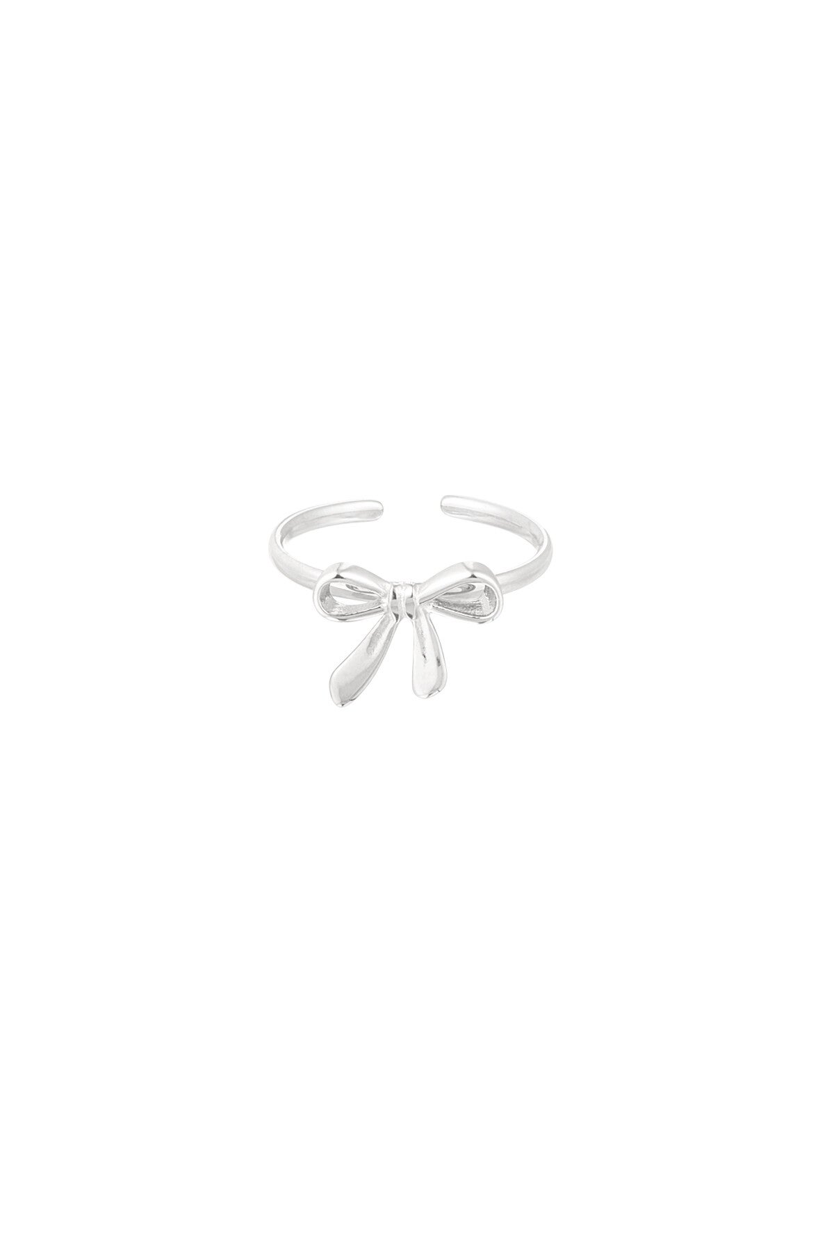 Ring strikje zilver
