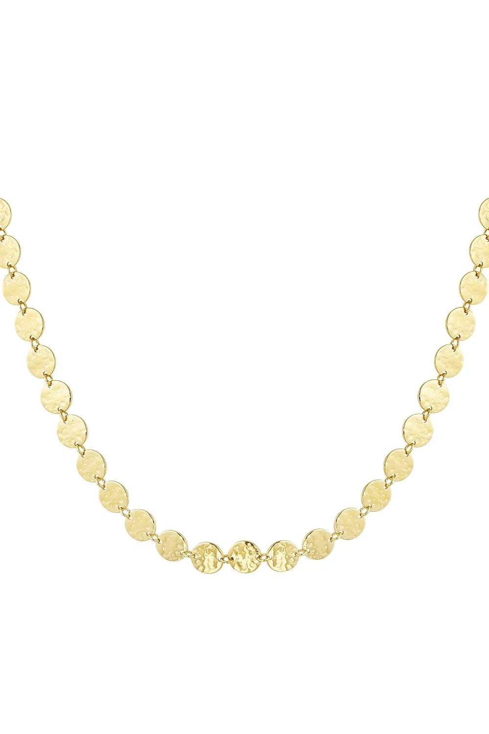 Ronde vintage ketting goud