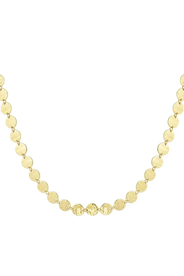 Ronde vintage ketting goud