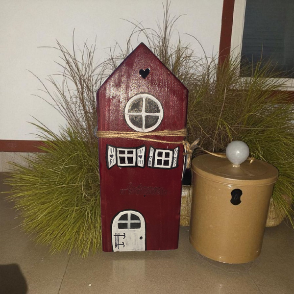 süsse Häuschen aus Holz handbemalt