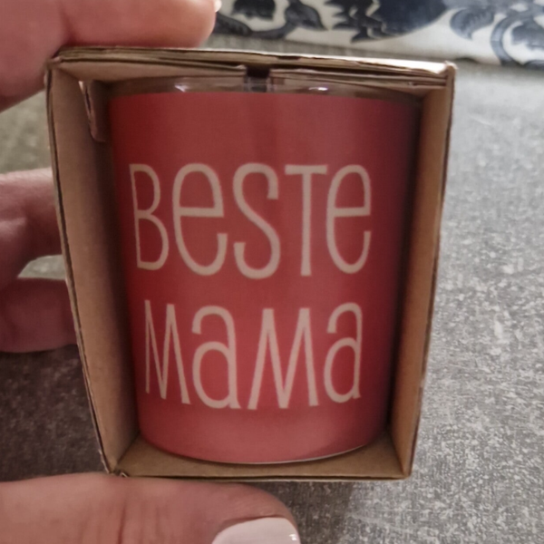 Muttertag Teeleicht "Beste Mama" Geschenk für Dich