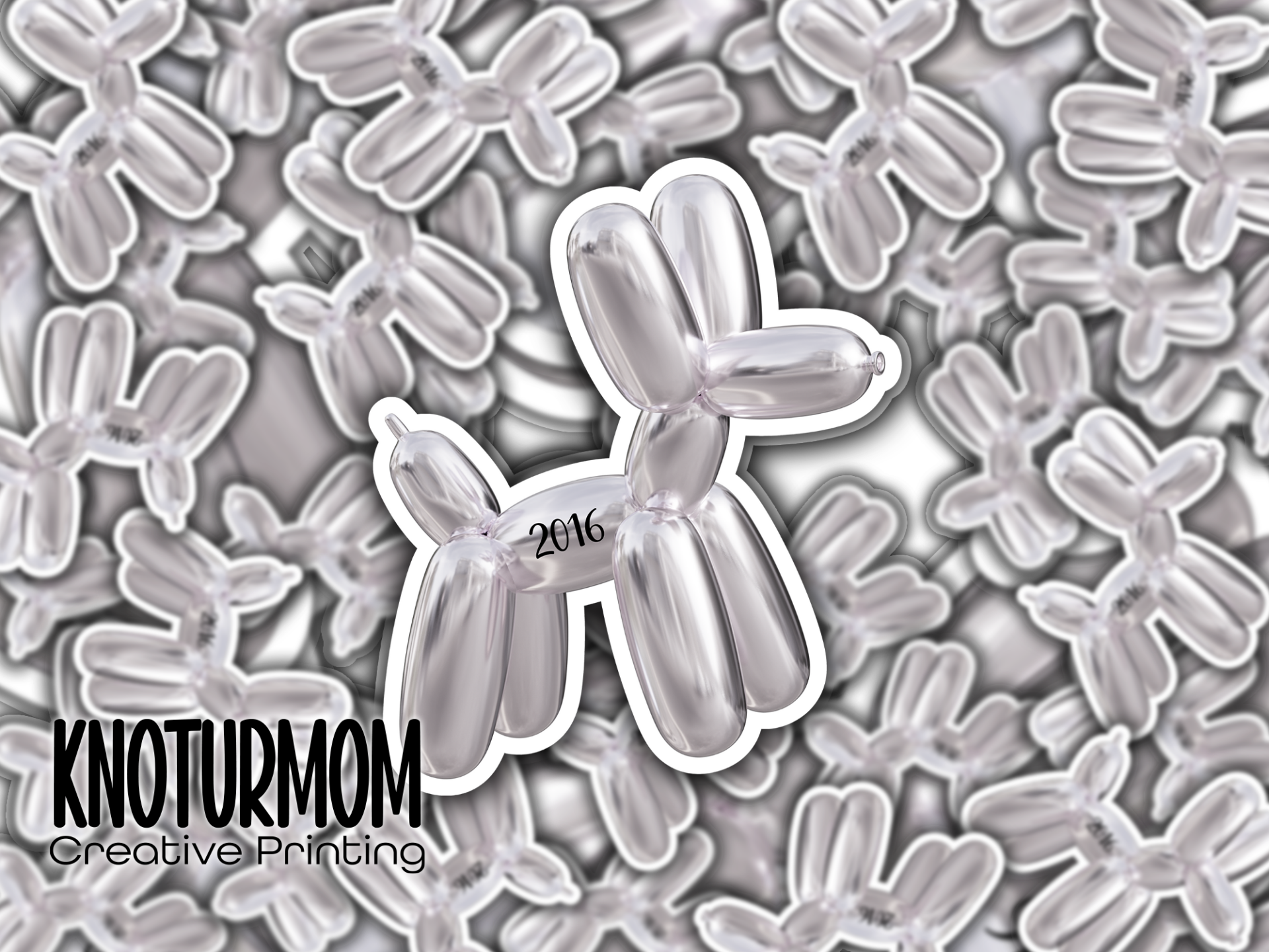 Balloon Dog 2016 Sticker