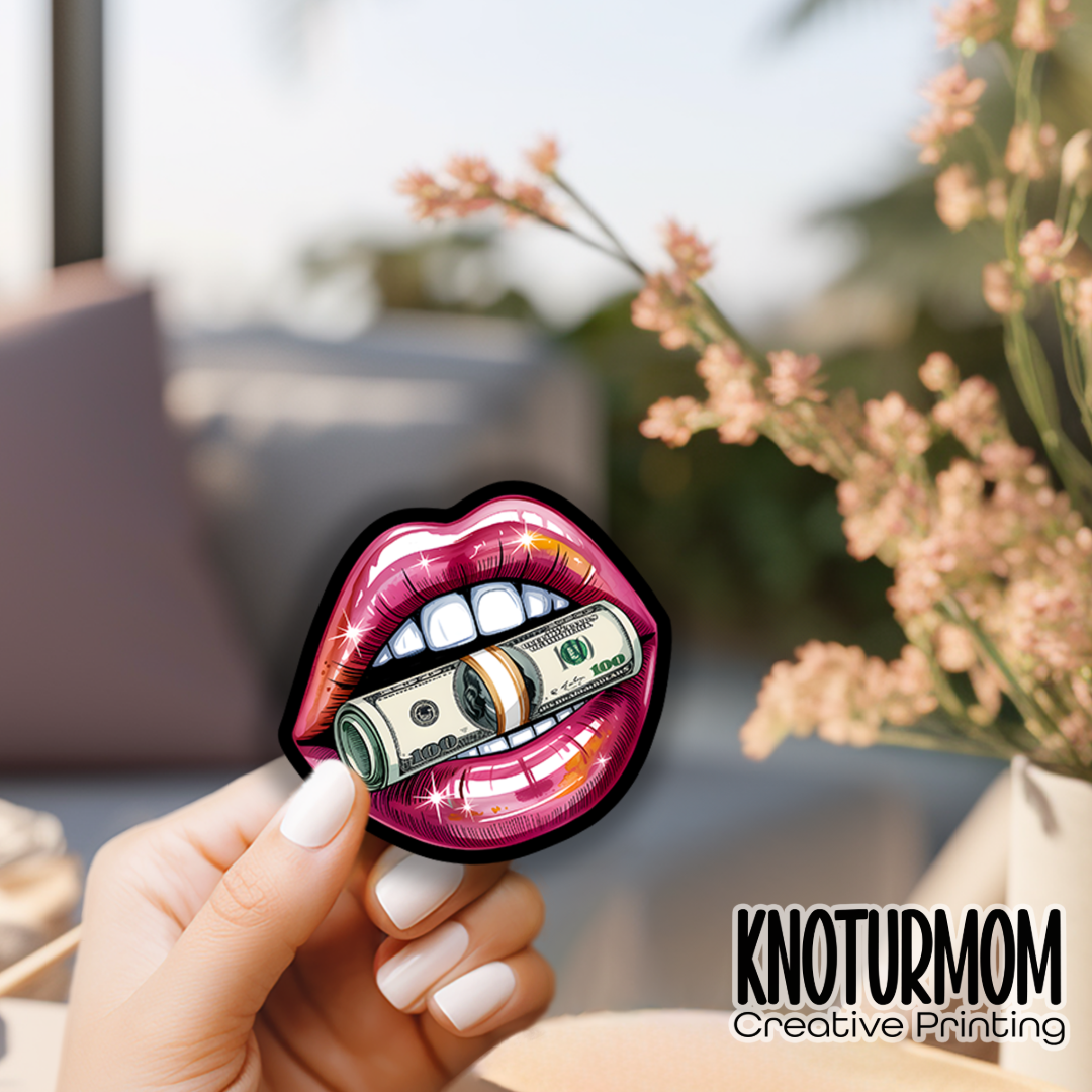 Money Lip Sticker