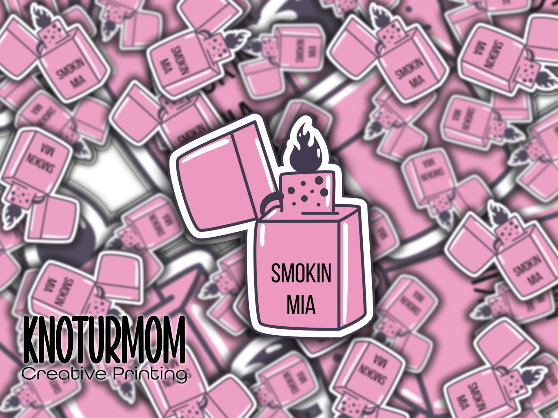 Smokin Mia Lighter - Sticker