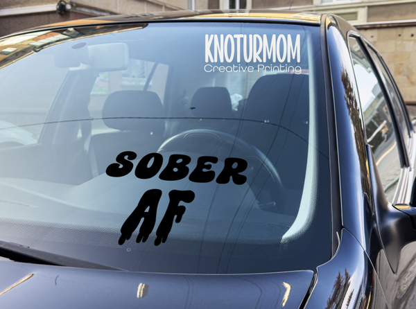 Sober AF Decal