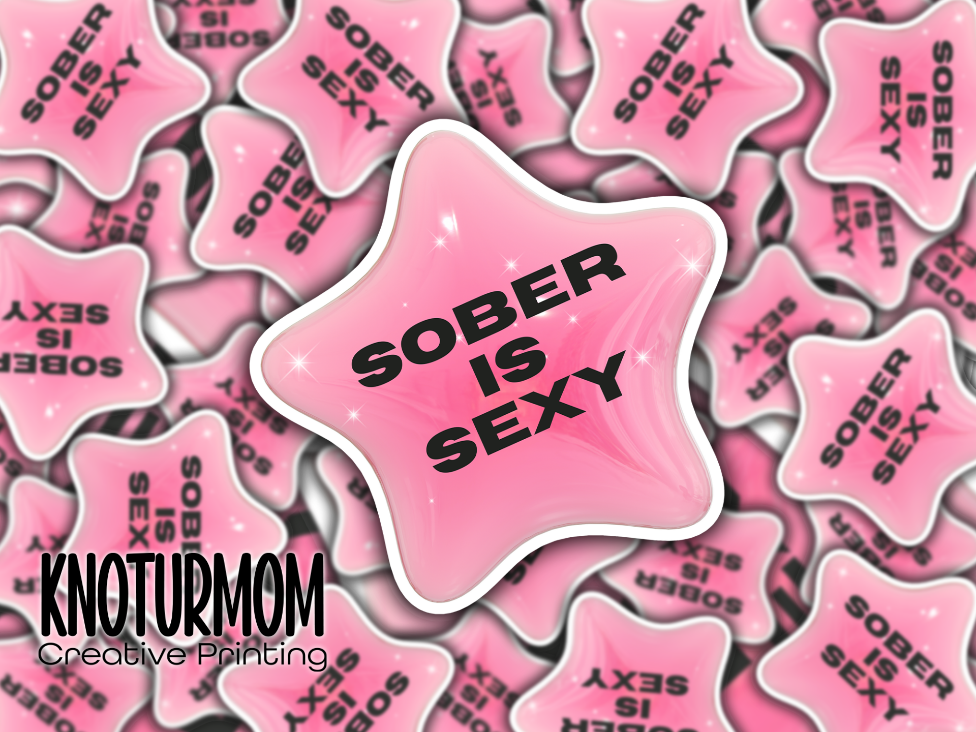 Sober is Sexy - Star Sticker