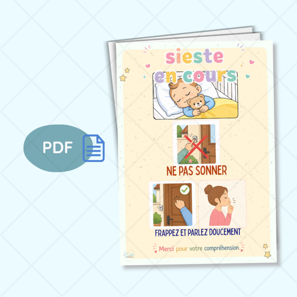 PDF Affiche "sieste en cours"