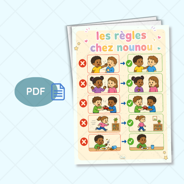 PDF Affiche "les règles chez nounou"