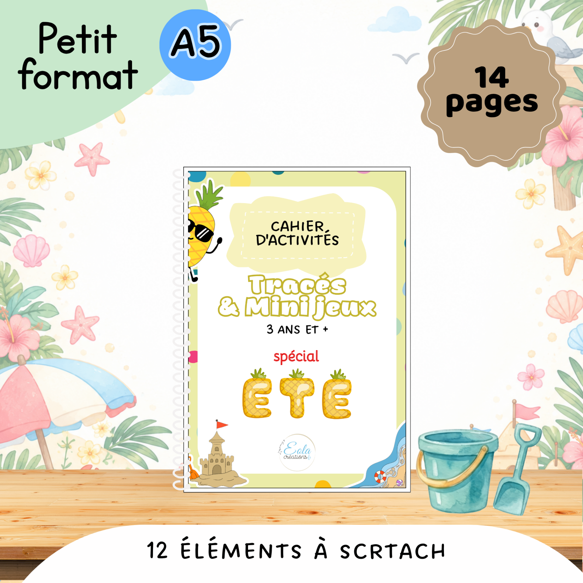 🖨️ PDF - Livret "Tracés et mini-jeux été"