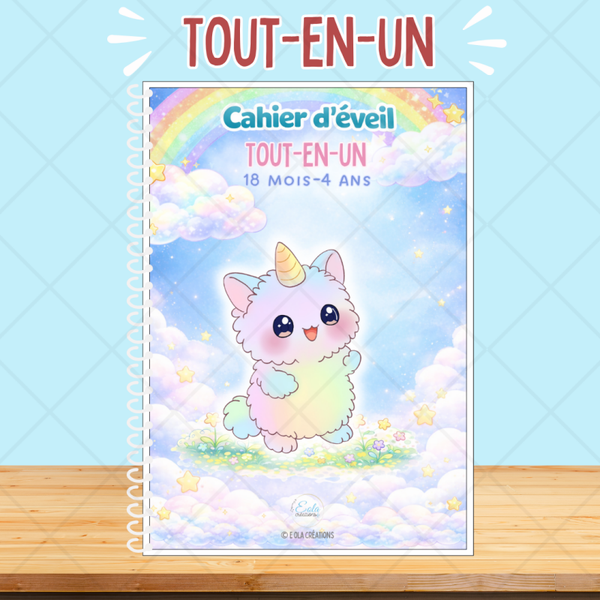 ⭐Cahier d'éveil TOUT-EN-UN