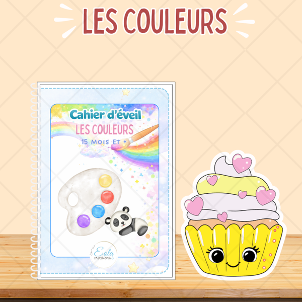 ⭐ Cahier d'éveil couleurs Cupcakes