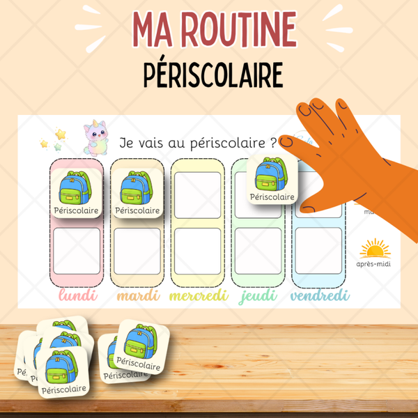 ⭐ Semainier périscolaire