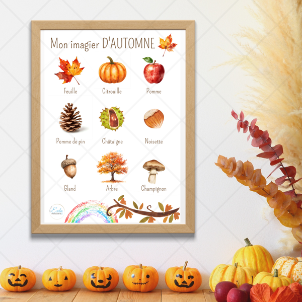 🖨️ PDF - Affiche "Imagier d'automne"