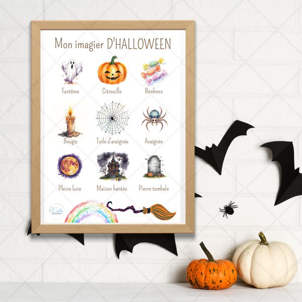 Affiche "imagier d'halloween"