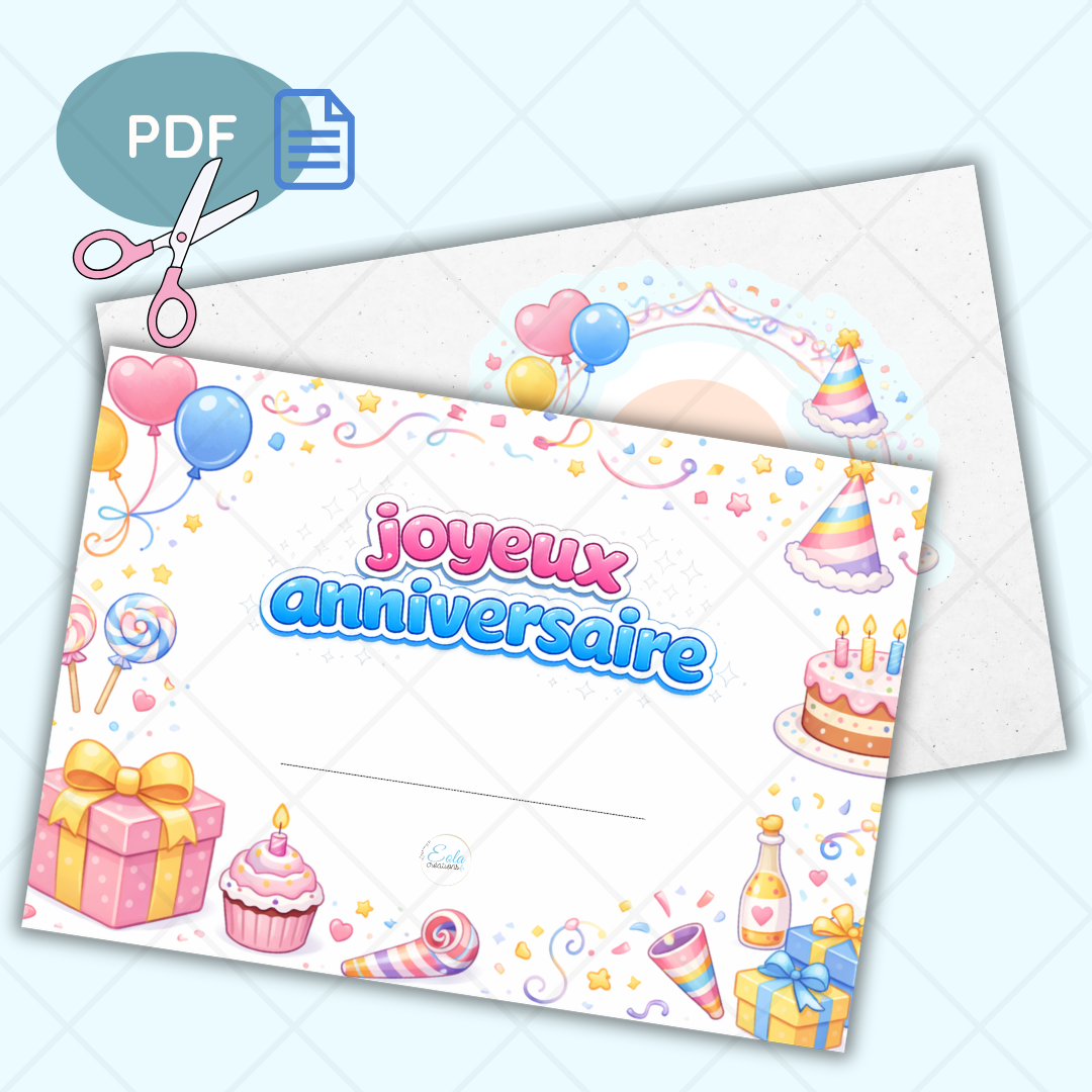 PDF Affiches "Anniversaire"