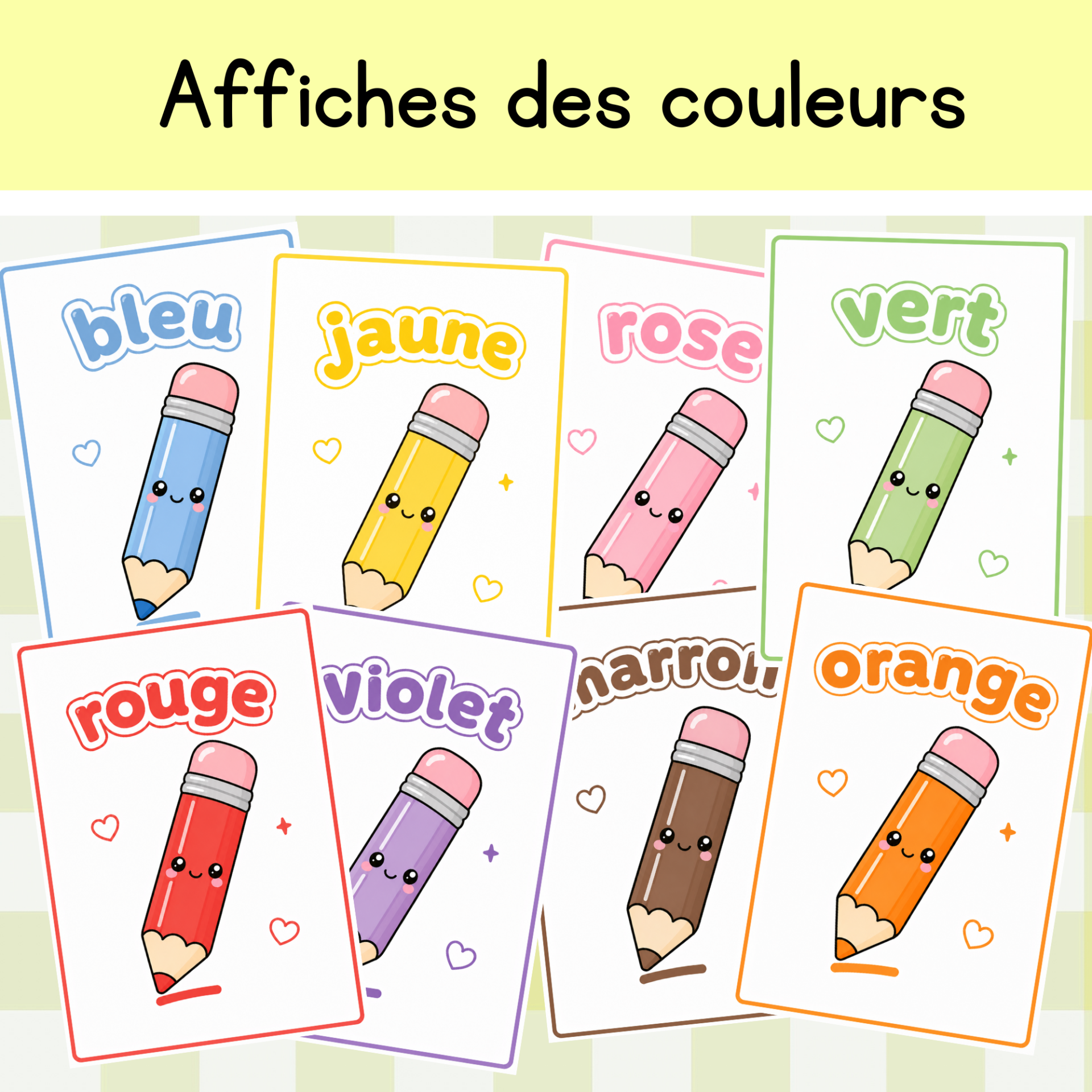 Affiches A5 "couleurs"