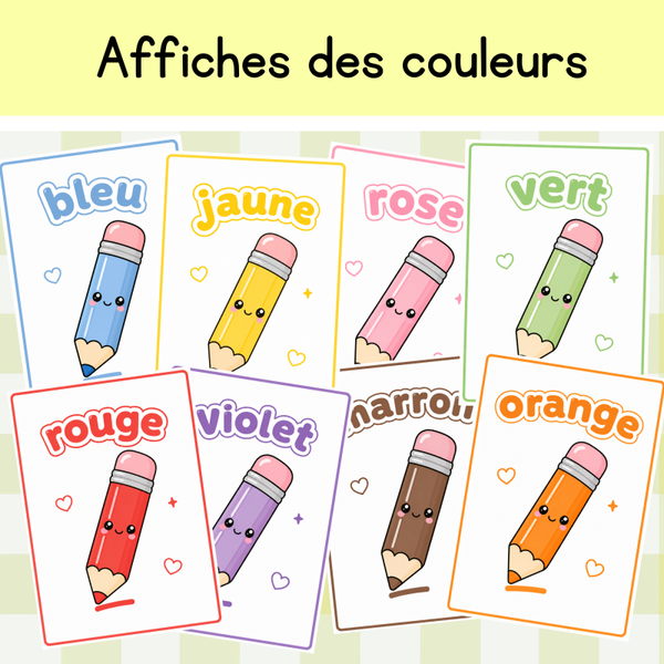Affiches A5 "couleurs"