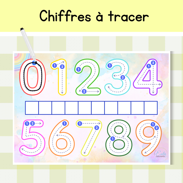 Chiffres à tracer