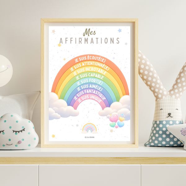 🖨️ PDF - Affiche "mes affirmations"