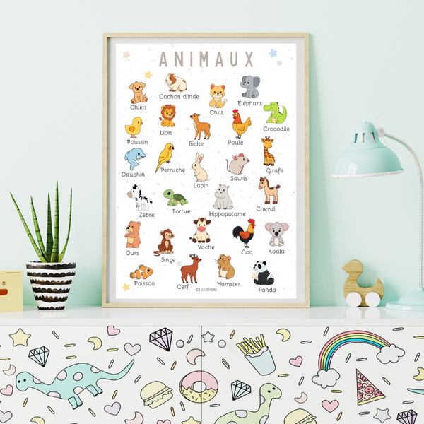 🖨️ PDF - Affiche "animaux"