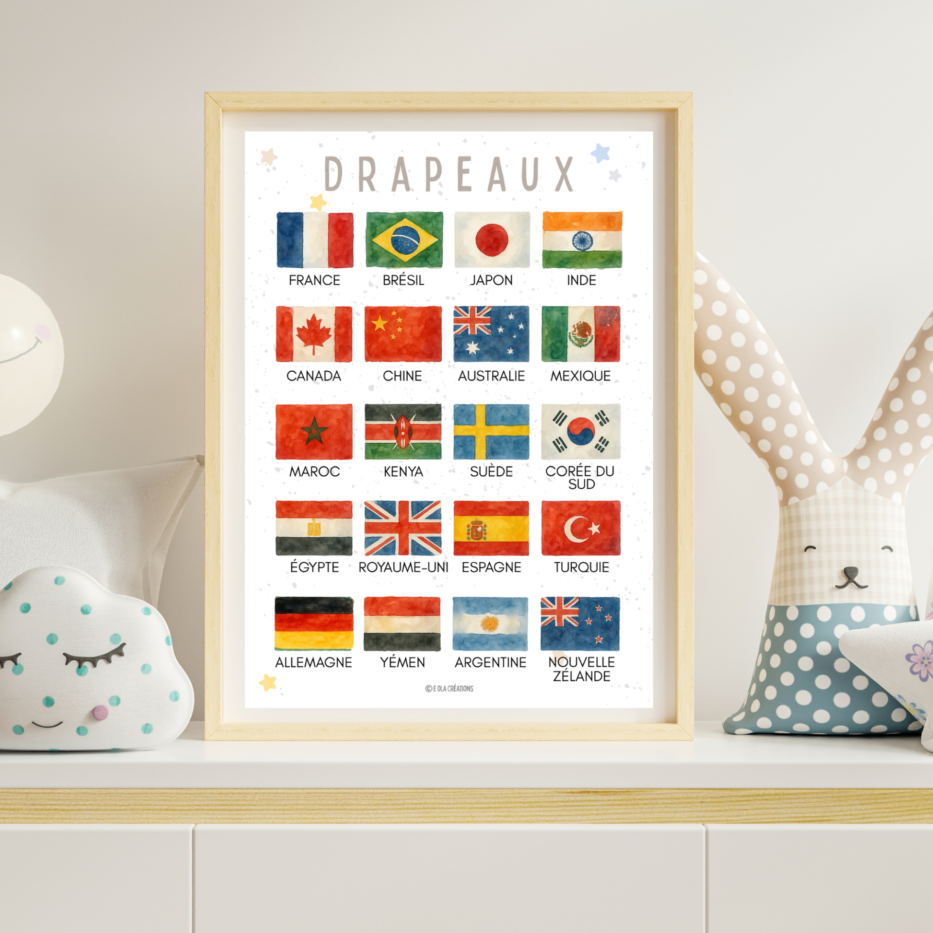 🖨️ PDF - Affiche "drapeaux"