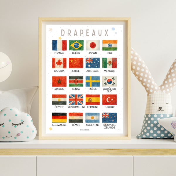 Affiche "drapeaux"