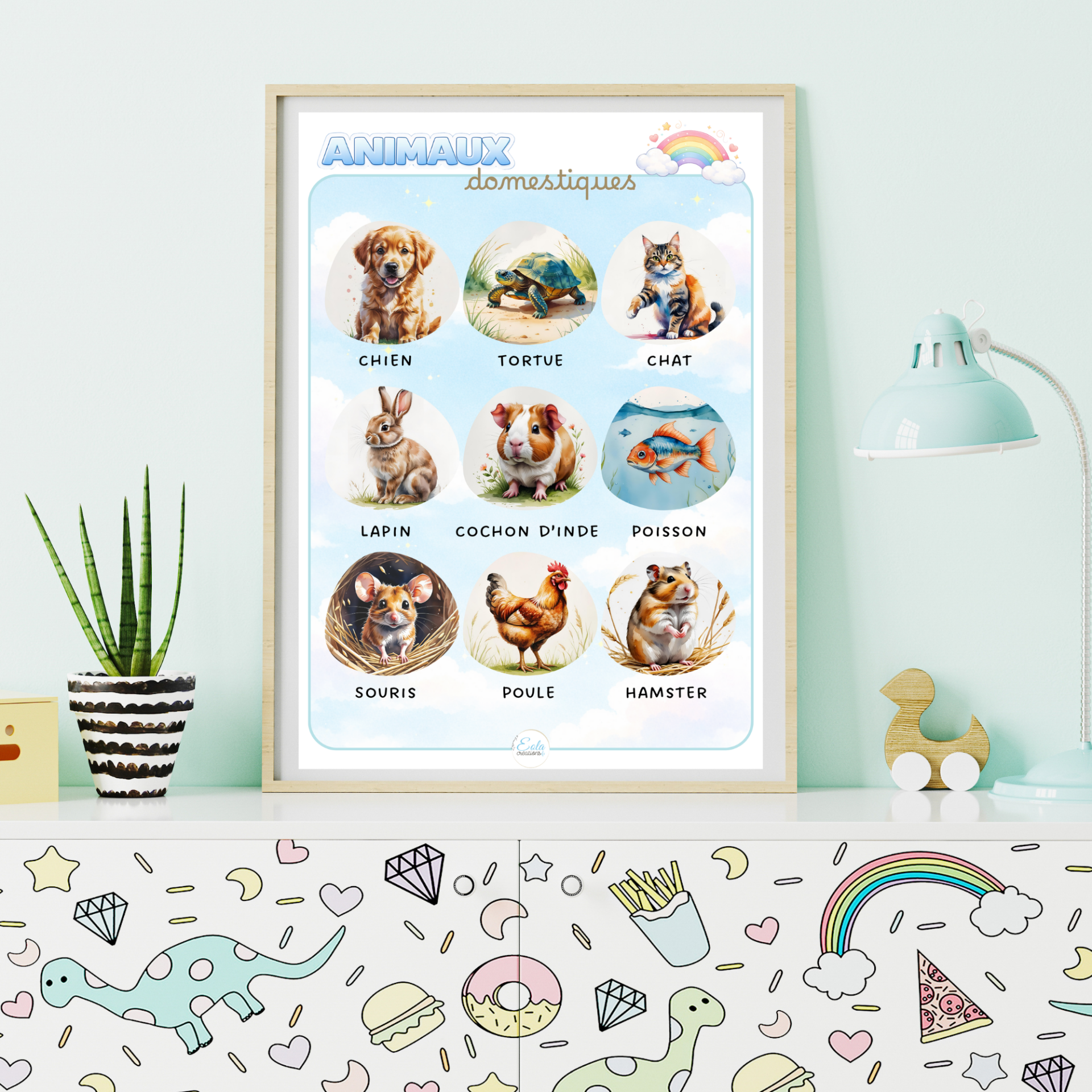 🖨️ PDF - Affiche "animaux domestiques"