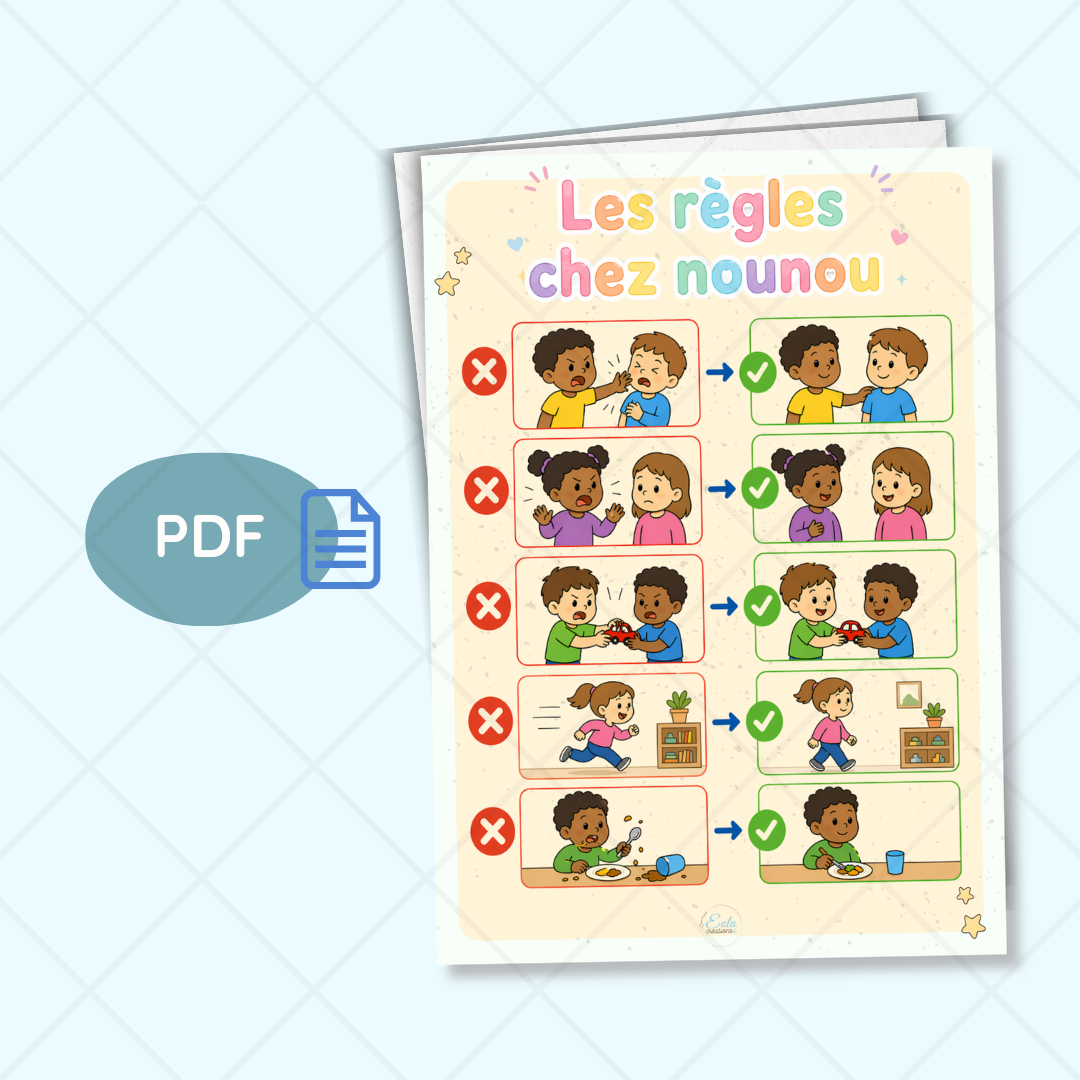 PDF Affiche "les règles chez nounou"