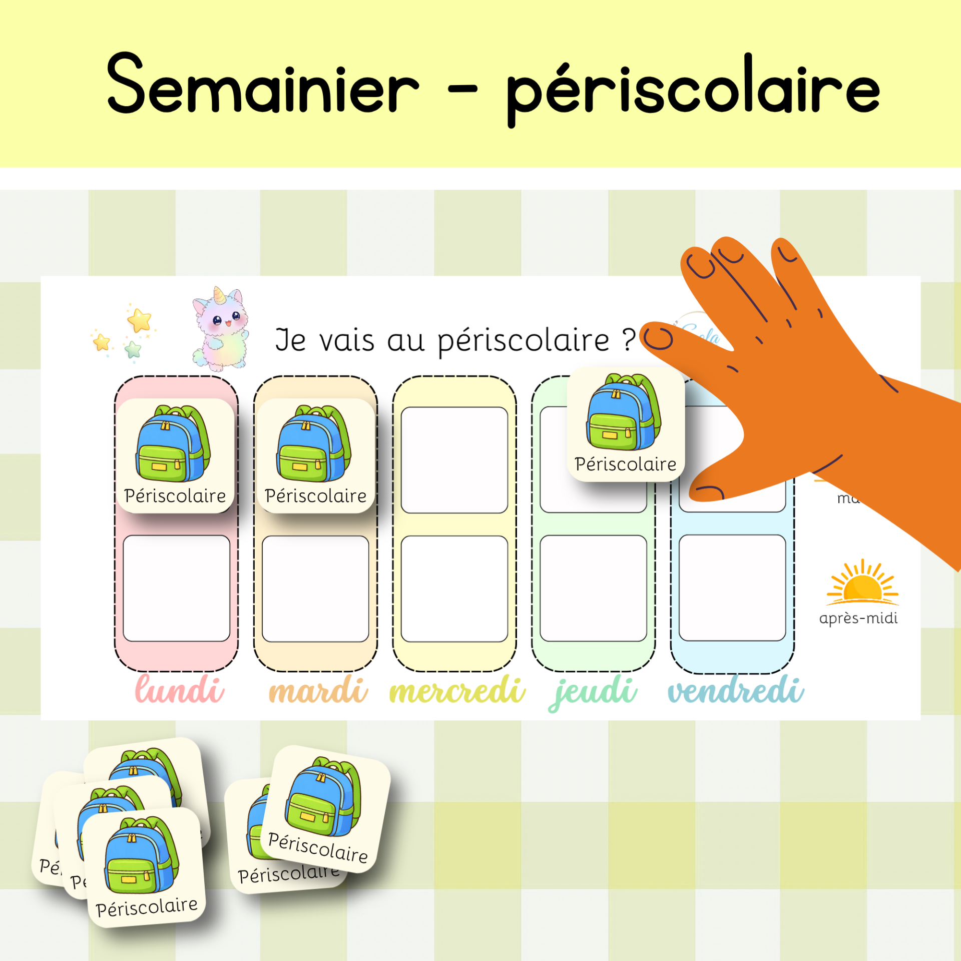 Semainier - périscolaire