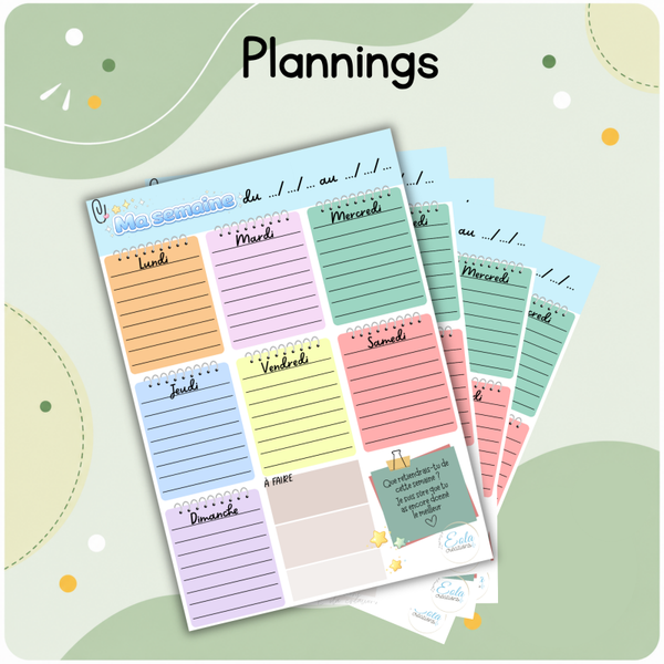 Plannings x5