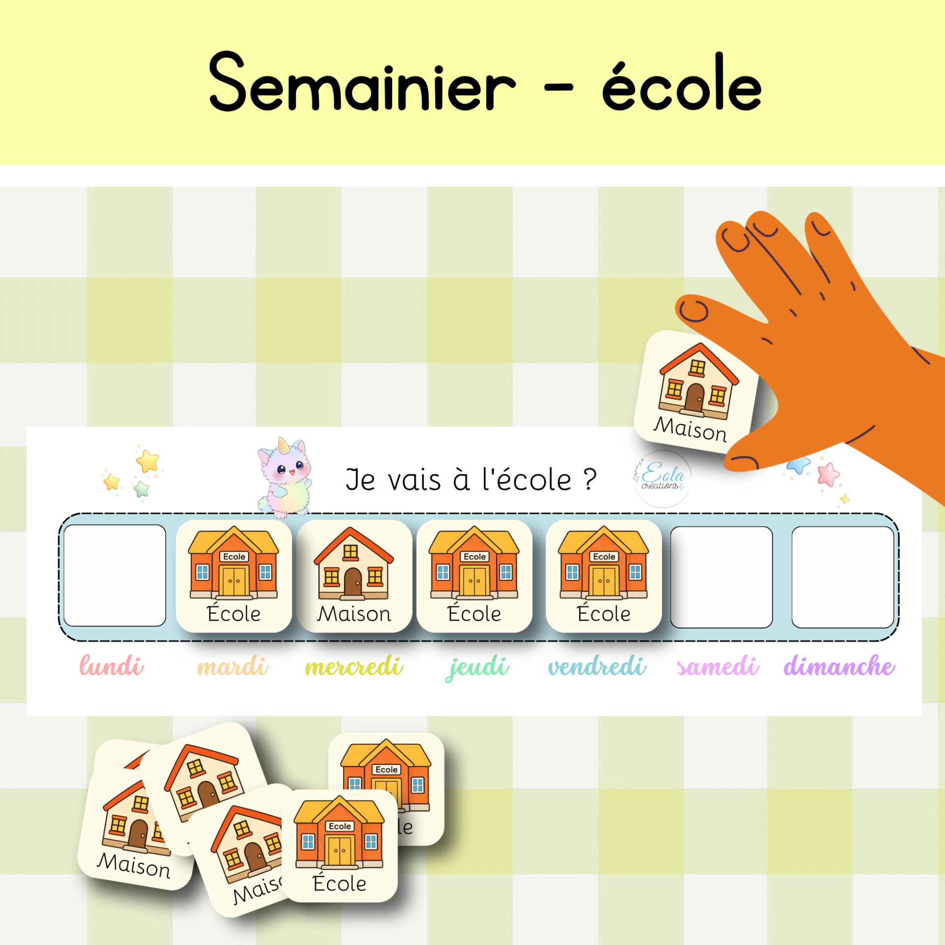 Semainier - école